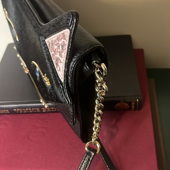 Kate Spade NWOT Jazz Things Up Cat Cali Black Rare Clutch Crossbody Novelty Bag - Picture 11 of 16